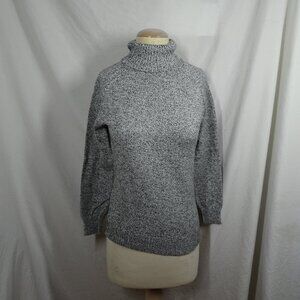 Karen Scott 100% Cotton Marled Knit Turtleneck Sweater Size S